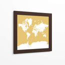 Silueta del mapa mundial Andrew - Rosana Laiz Blursbyai | Cuadro decorativo de Canvas Lab