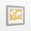 Silueta del mapa mundial Andrew - Rosana Laiz Blursbyai | Cuadro decorativo de Canvas Lab