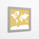 Silueta del mapa mundial Andrew - Rosana Laiz Blursbyai | Cuadro decorativo de Canvas Lab