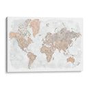 Mapa mundial de alto detalle Calista - Rosana Laiz Blursbyai | Cuadro decorativo de Canvas Lab