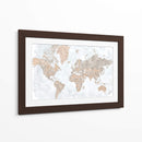 Mapa mundial de alto detalle Calista - Rosana Laiz Blursbyai | Cuadro decorativo de Canvas Lab