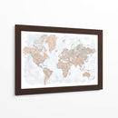 Mapa mundial de alto detalle Calista - Rosana Laiz Blursbyai | Cuadro decorativo de Canvas Lab