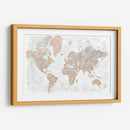 Mapa mundial de alto detalle Calista - Rosana Laiz Blursbyai | Cuadro decorativo de Canvas Lab