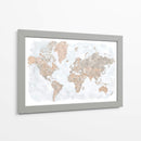 Mapa mundial de alto detalle Calista - Rosana Laiz Blursbyai | Cuadro decorativo de Canvas Lab