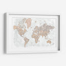 Mapa mundial de alto detalle Calista - Rosana Laiz Blursbyai | Cuadro decorativo de Canvas Lab