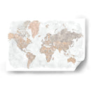 Mapa mundial de alto detalle Calista - Rosana Laiz Blursbyai | Cuadro decorativo de Canvas Lab