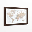 Mapa mundial en español Calista - Rosana Laiz Blursbyai | Cuadro decorativo de Canvas Lab