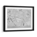 Mapa gris del centro de Kiev (antes de la guerra) - Rosana Laiz Blursbyai | Cuadro decorativo de Canvas Lab