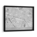 Mapa gris del centro de Kiev (antes de la guerra) - Rosana Laiz Blursbyai | Cuadro decorativo de Canvas Lab