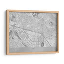 Mapa gris del centro de Kiev (antes de la guerra) - Rosana Laiz Blursbyai | Cuadro decorativo de Canvas Lab