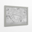 Mapa gris del centro de Kiev (antes de la guerra) - Rosana Laiz Blursbyai | Cuadro decorativo de Canvas Lab