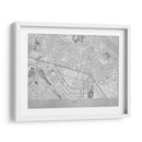 Mapa gris del centro de Kiev (antes de la guerra) - Rosana Laiz Blursbyai | Cuadro decorativo de Canvas Lab