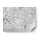 Mapa gris del centro de Kiev (antes de la guerra) - Rosana Laiz Blursbyai | Cuadro decorativo de Canvas Lab