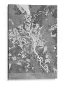 Mapa gris de Kiev (antes de la guerra) - Rosana Laiz Blursbyai | Cuadro decorativo de Canvas Lab