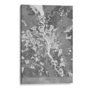 Mapa gris de Kiev (antes de la guerra) - Rosana Laiz Blursbyai | Cuadro decorativo de Canvas Lab