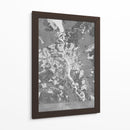 Mapa gris de Kiev (antes de la guerra) - Rosana Laiz Blursbyai | Cuadro decorativo de Canvas Lab
