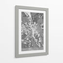 Mapa gris de Kiev (antes de la guerra) - Rosana Laiz Blursbyai | Cuadro decorativo de Canvas Lab