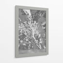 Mapa gris de Kiev (antes de la guerra) - Rosana Laiz Blursbyai | Cuadro decorativo de Canvas Lab