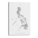 Mapa acuarela gris - the Philippines - Rosana Laiz Blursbyai | Cuadro decorativo de Canvas Lab