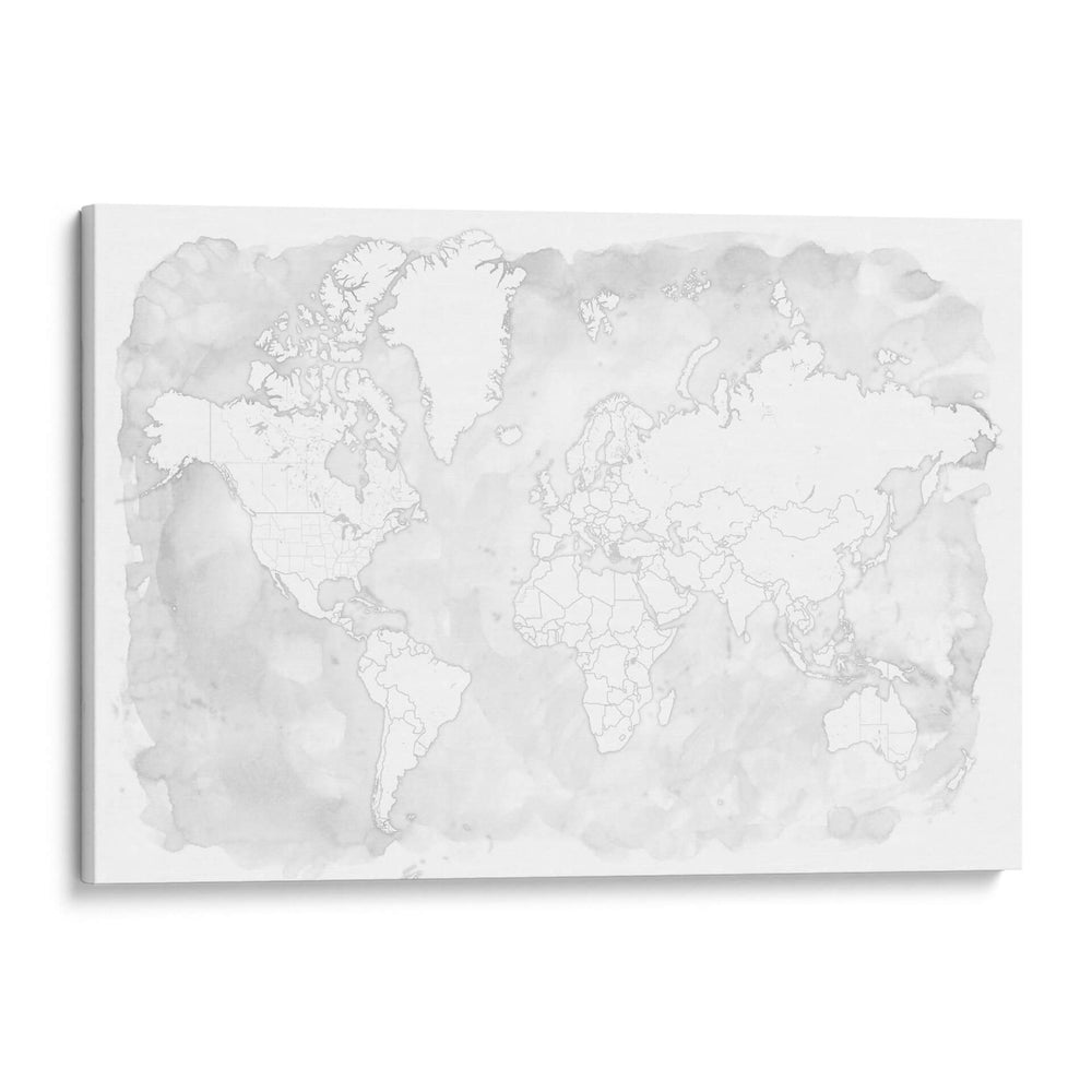 Mapa mundial Xandi - Rosana Laiz Blursbyai | Cuadro decorativo de Canvas Lab