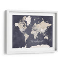 Mapa mundial de la pasión por los viajes Glyn - Rosana Laiz Blursbyai | Cuadro decorativo de Canvas Lab