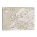 Mapa detallado de Europa de aspecto vintage - Rosana Laiz Blursbyai | Cuadro decorativo de Canvas Lab