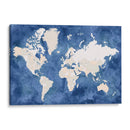 Mapa mundial Hudson - Rosana Laiz Blursbyai | Cuadro decorativo de Canvas Lab