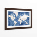 Mapa mundial Hudson - Rosana Laiz Blursbyai | Cuadro decorativo de Canvas Lab