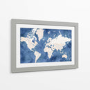 Mapa mundial Hudson - Rosana Laiz Blursbyai | Cuadro decorativo de Canvas Lab