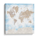 Mapa mundial Gada - Rosana Laiz Blursbyai | Cuadro decorativo de Canvas Lab
