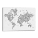 Mapa mundial en español Jimmy - Rosana Laiz Blursbyai | Cuadro decorativo de Canvas Lab