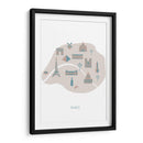 Mapa de París - Fluidys Studio II | Cuadro decorativo de Canvas Lab