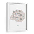 Mapa de París - Fluidys Studio II | Cuadro decorativo de Canvas Lab