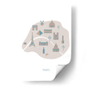 Mapa de París - Fluidys Studio II | Cuadro decorativo de Canvas Lab