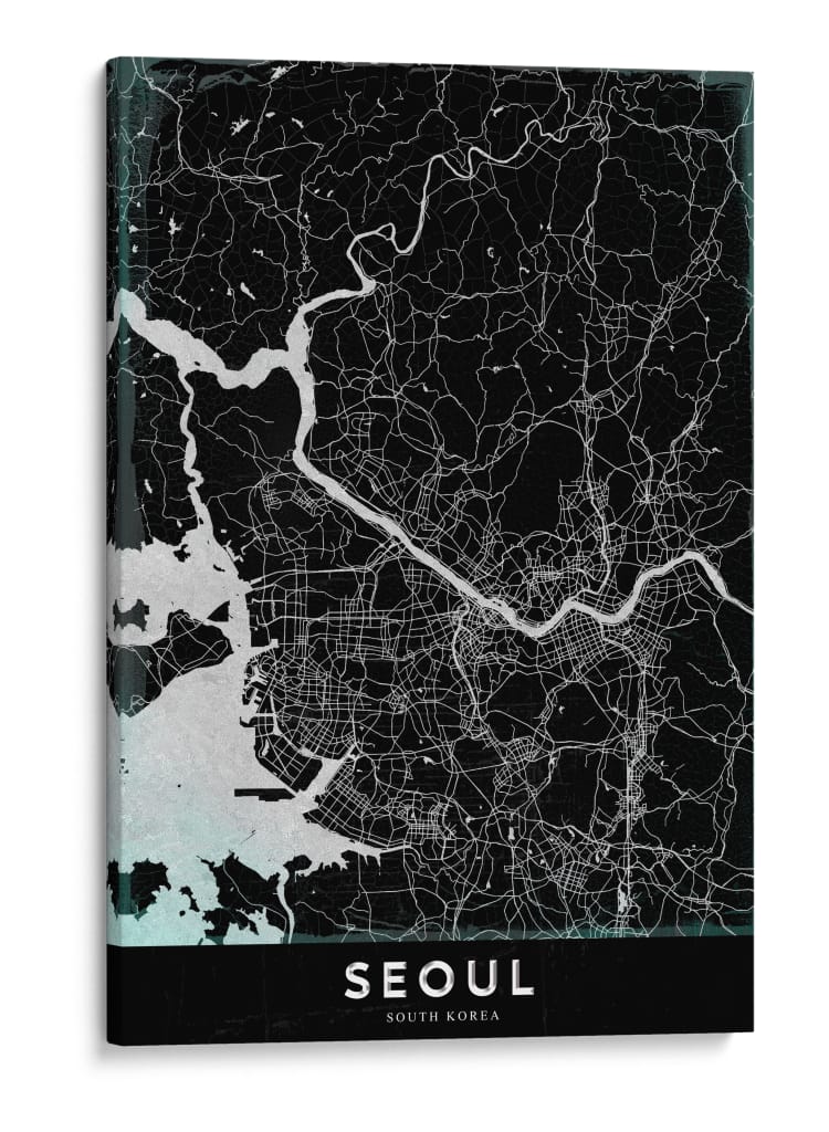 SEOUL, Negro - StudioSix | Cuadro decorativo de Canvas Lab
