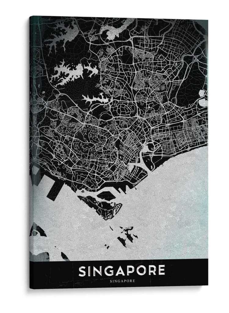 SINGAPORE, Negro - StudioSix | Cuadro decorativo de Canvas Lab