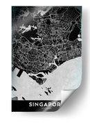 SINGAPORE, Negro - StudioSix | Cuadro decorativo de Canvas Lab