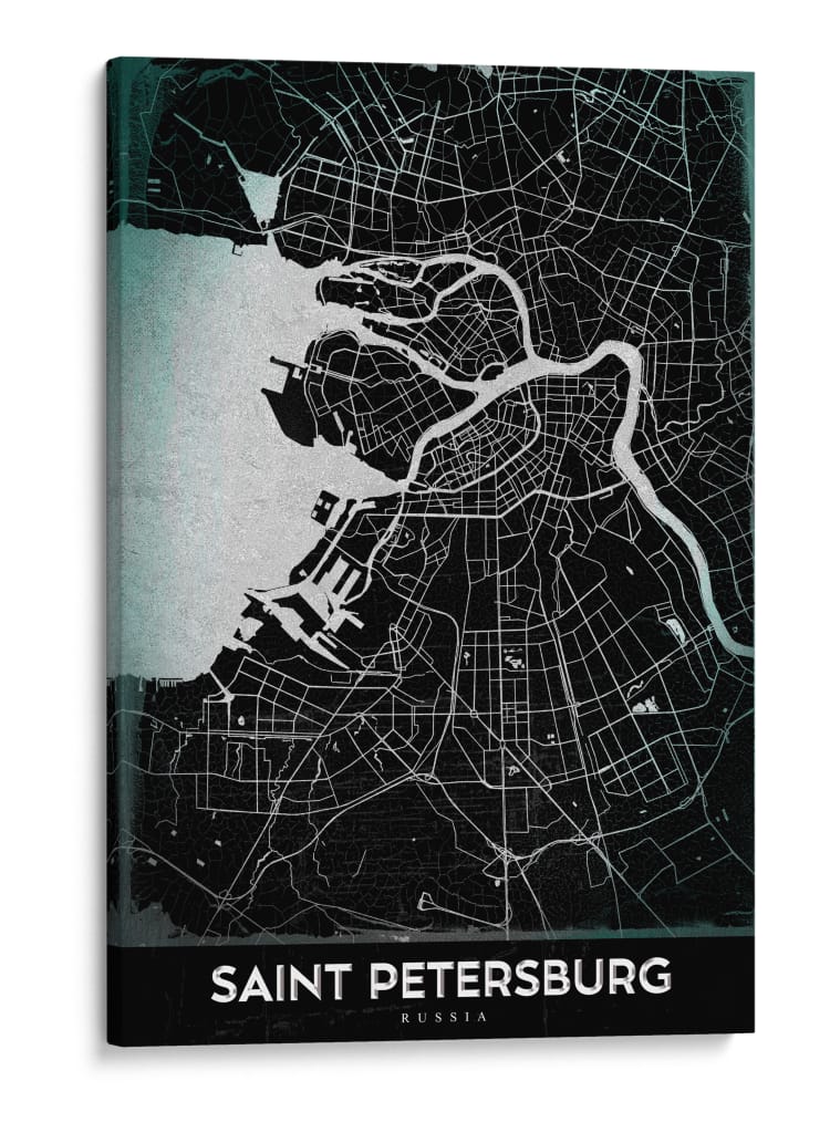 SAINT PETERSBURG, Negro - StudioSix | Cuadro decorativo de Canvas Lab