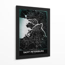 SAINT PETERSBURG, Negro - StudioSix | Cuadro decorativo de Canvas Lab