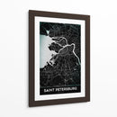 SAINT PETERSBURG, Negro - StudioSix | Cuadro decorativo de Canvas Lab