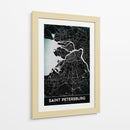 SAINT PETERSBURG, Negro - StudioSix | Cuadro decorativo de Canvas Lab