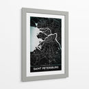 SAINT PETERSBURG, Negro - StudioSix | Cuadro decorativo de Canvas Lab
