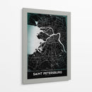 SAINT PETERSBURG, Negro - StudioSix | Cuadro decorativo de Canvas Lab
