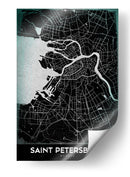 SAINT PETERSBURG, Negro - StudioSix | Cuadro decorativo de Canvas Lab