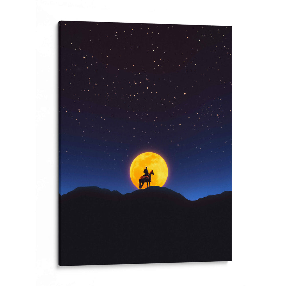 El Jinete y la Luna - Taudalpoi | Cuadro decorativo de Canvas Lab