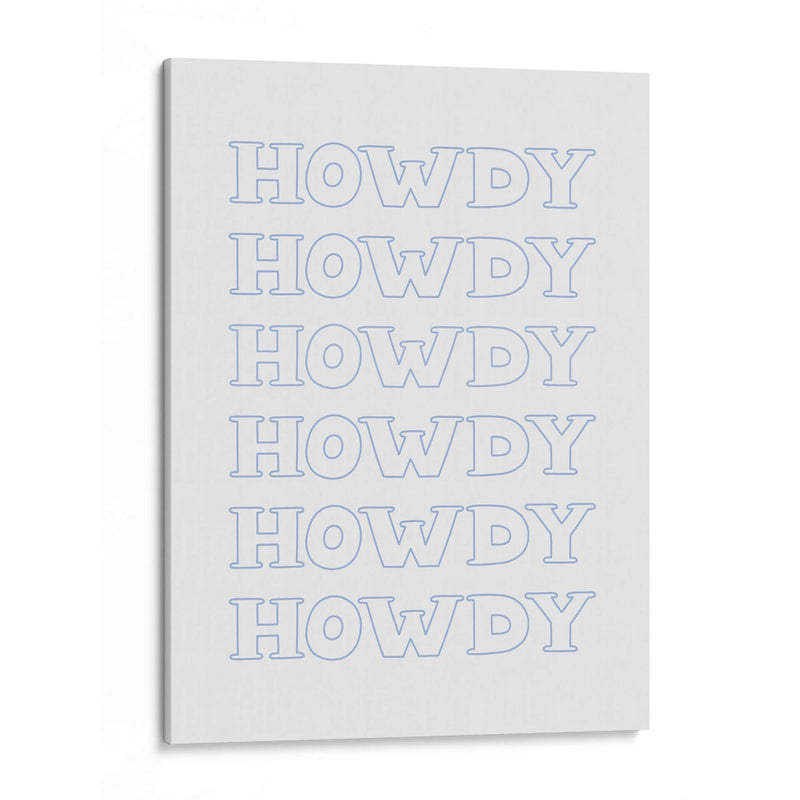 Blue Howdy - Jolly and Dash | Cuadro decorativo de Canvas Lab