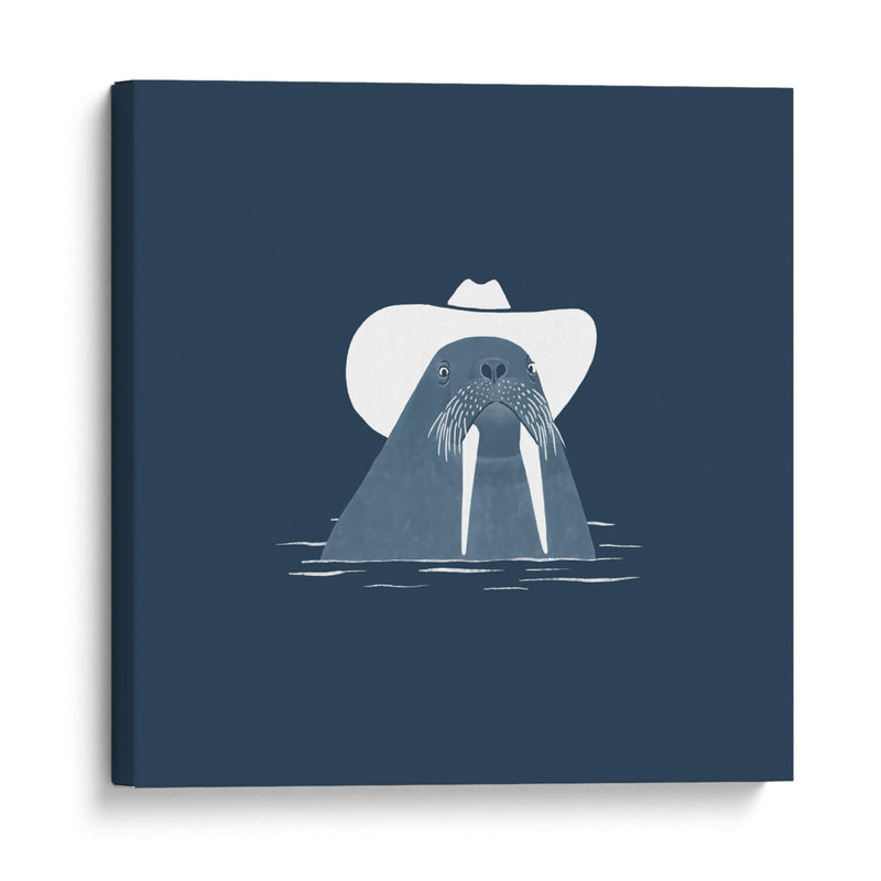 Hank, la morsa vaquera - Anyone Can Yeehaw | Cuadro decorativo de Canvas Lab