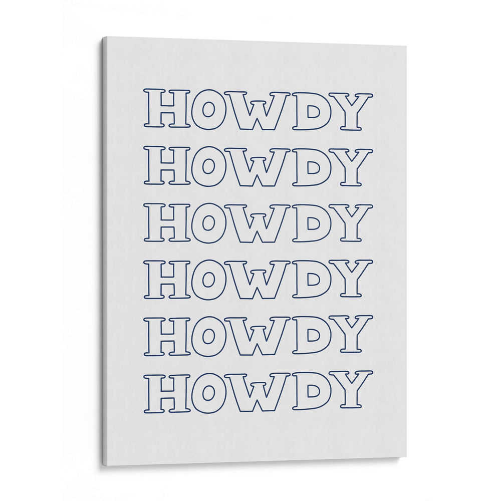 Navy Blue Howdy - Jolly and Dash | Cuadro decorativo de Canvas Lab