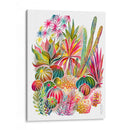 Jardín de Suculentas Florecidas y Cactus - uta krogmann | Cuadro decorativo de Canvas Lab
