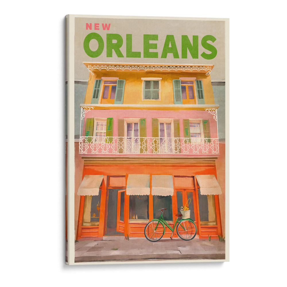 New Orleans Luisiana Póster de Viaje Vintage - The Whiskey Ginger | Cuadro decorativo de Canvas Lab